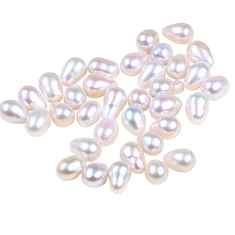 Drop Shape White Color Freshwater Pearl Baroque Chinese Akoya Loose Beads Featured Image