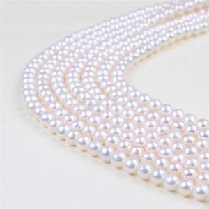 Freshwater Round Pearl Cultured Strands High Quality 16 Inches