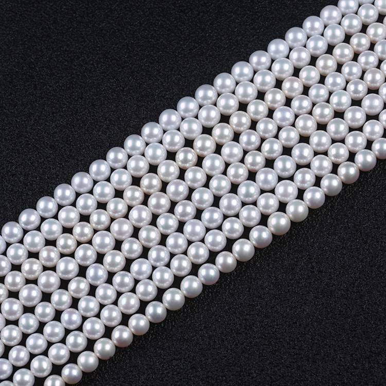 Chinese Akoya Freshwater Pearl Long Necklace White Strands