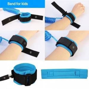 Child Anti Lost Wrist Link With Double Stainless Steel Swivel