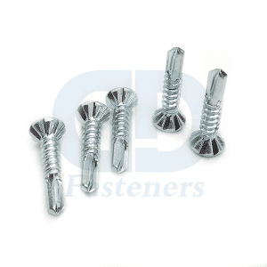CSK head cushioned tooth antiskid self drilling screw