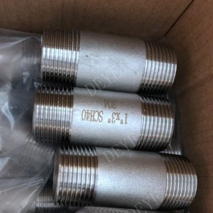 Stainless steel 304  316 pipe Nipple with SCH40 SCH80