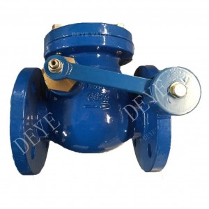 DI flanged swing check valve with lever weight  CV-W-06
