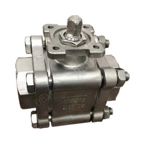 3-PC spit ss 2000PSI ball valve with NPT  BV-2000-NS