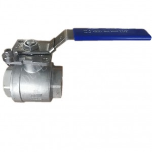 heavy type threaded 2-pc ball valve with ISO5211 pad BV-1000-01-02-N