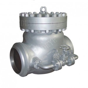Butt Welded swing check valve with by pass CVC-0600-P-16