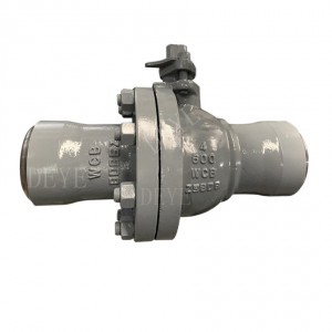 cast steel WCB 600LBS BW ball valve with 2pc body (BV-600-04W)