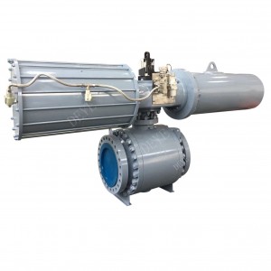 API 600LBS cast steel ball valve with pneumatic actuator (BV-0600-08-P)