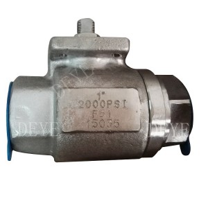 duplex stainless steel F51 2000PSI ball valve BV-2000-01-2A