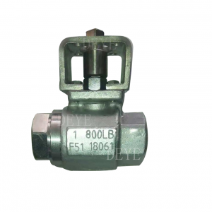 2-PCS Forged DSS F51 ball valve with NPT BV-600-01DS