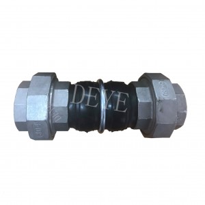 Threaded Union Rubber Bellow Expansion Joint With EPDM Or NBR