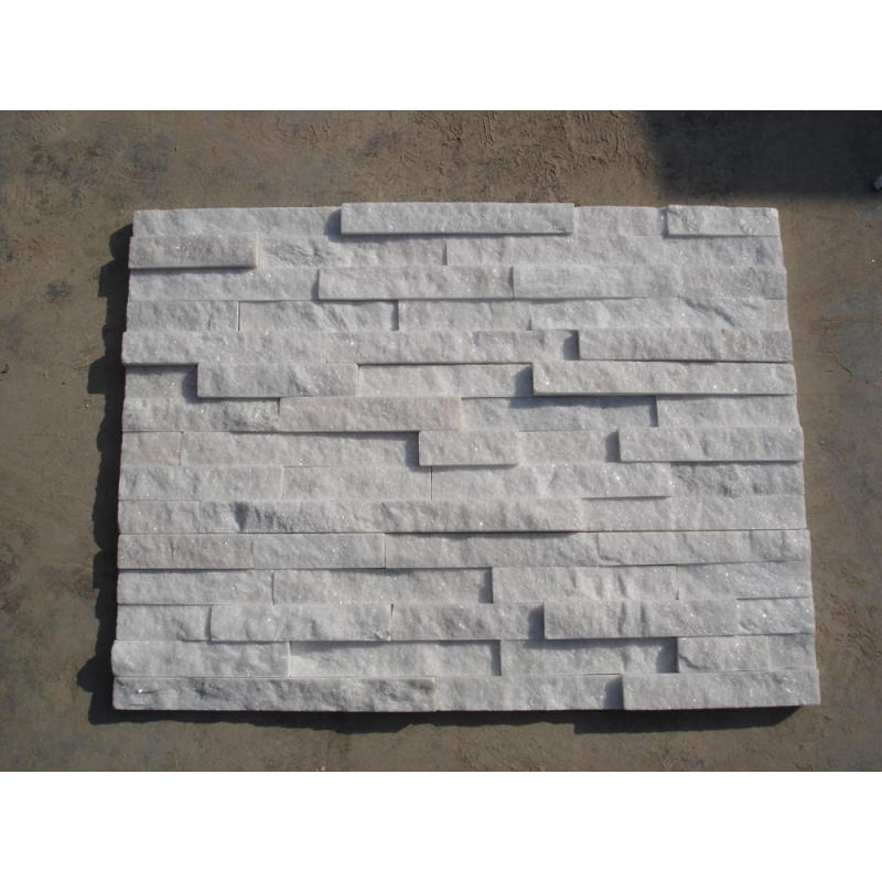 White quartz natural wall cladding ledge stones Featured Image