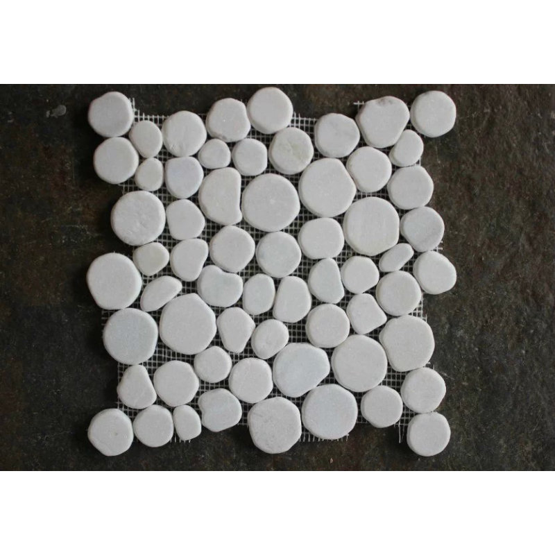 30.5×30.5cm Pure White Natural Stone Mosaic Tiles