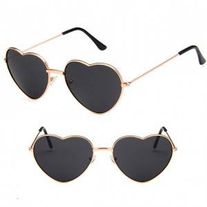 DLL014 Classic love heart shaped sunglasses