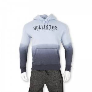 Hoodies pullover with dip-dye and print logo for men