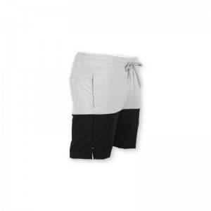 Custom grey hit black design board men swimming trunks breathable beach shorts
