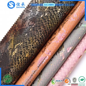 Hot stamping Sofa Fabric/ Upholstery Fabric/ Snake Polyester Suede