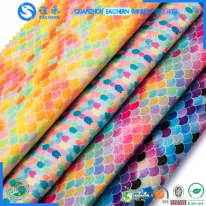 Colorful PU Leather  Glitter Vinyl Fabric  Legging Leather Shinny Wall