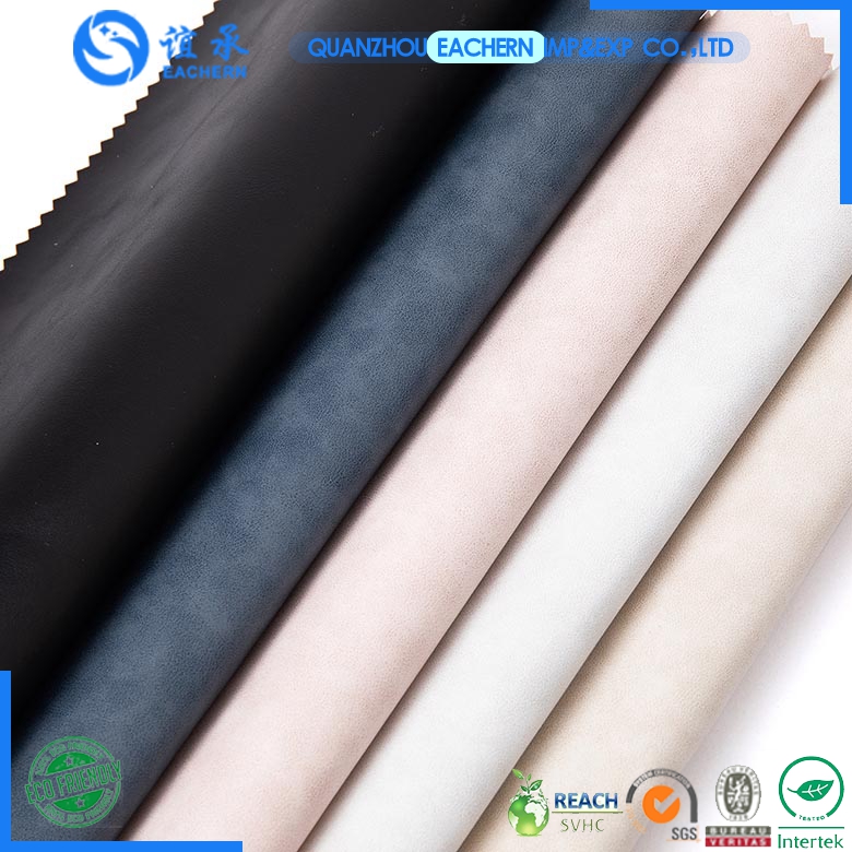 High Quality and Eco-Friendly Waterproof Double Tone  Artificial Synthetic Faux PU Leather for Sofa/Furniture Featured Image