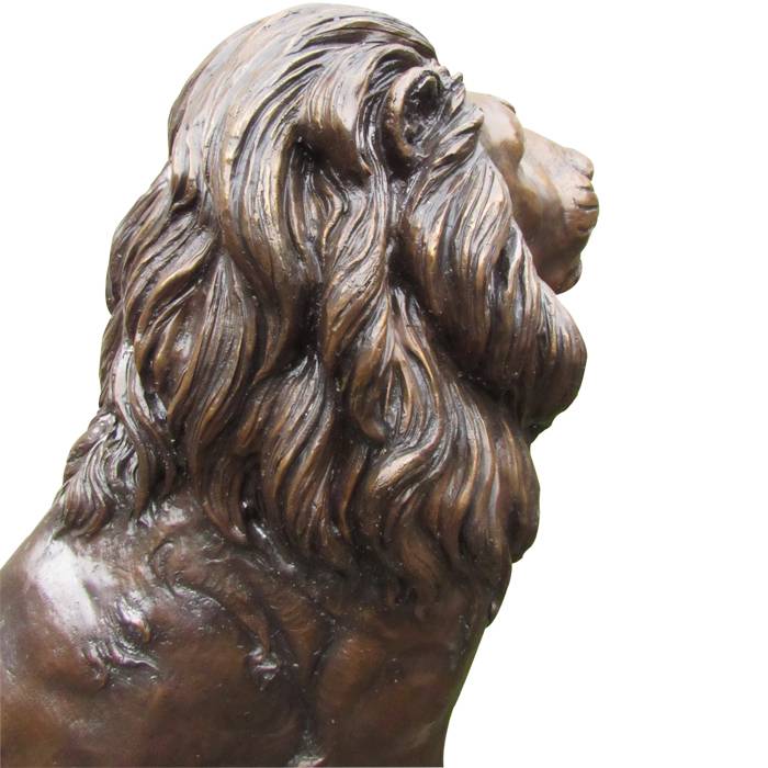 Metal outdoor animal sculpture antique large life size bronze lions statue on sale