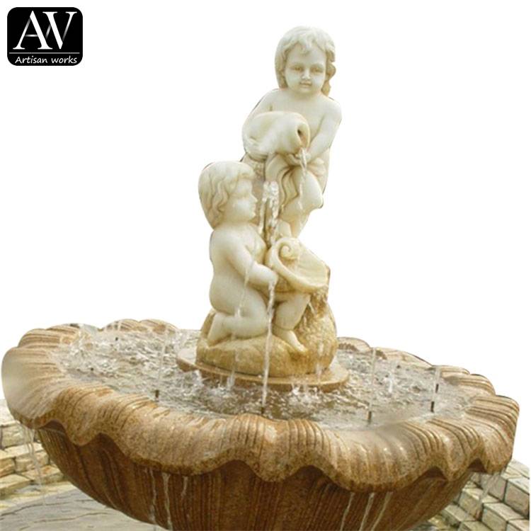 Hand carved outdoor marble wall fountains stone garden product water fountain