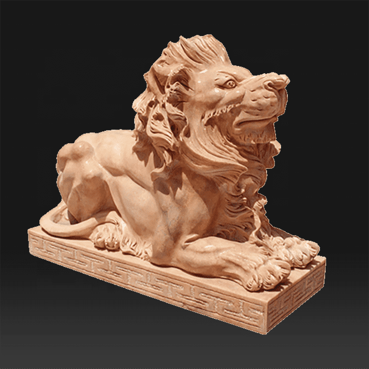 Garden stone famous lion shape italian marble statues antique