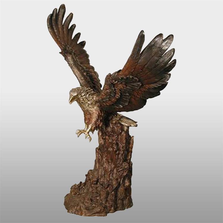 Garden decor antique bronze brass eagle statue