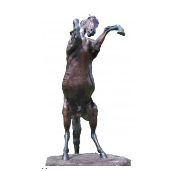 Hot sale popular garden large life size bronze standing horse statue