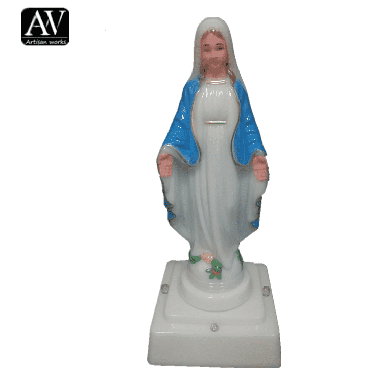 bless christian figure plastic virgin mary led statue for sale