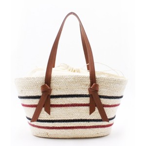 Newly Arrival Brown Leather Handbag - Eccochic Design Summer Striped Straw Shoulder Bag – Eccochic