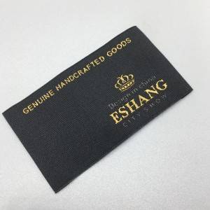 Woven label: Main label, Size label, Care label, Name label