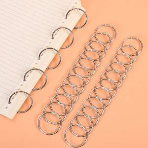 Different sizes silver binder rings hinge ring bulk