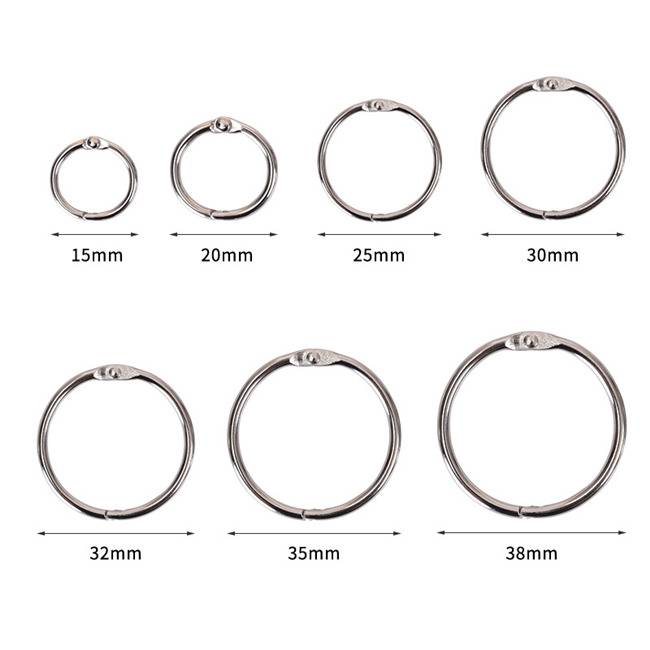 Different sizes silver binder rings hinge ring bulk Featured Image