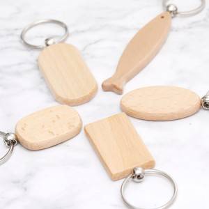 Promotional wooden key ring/wooden keyring/wooden key chain