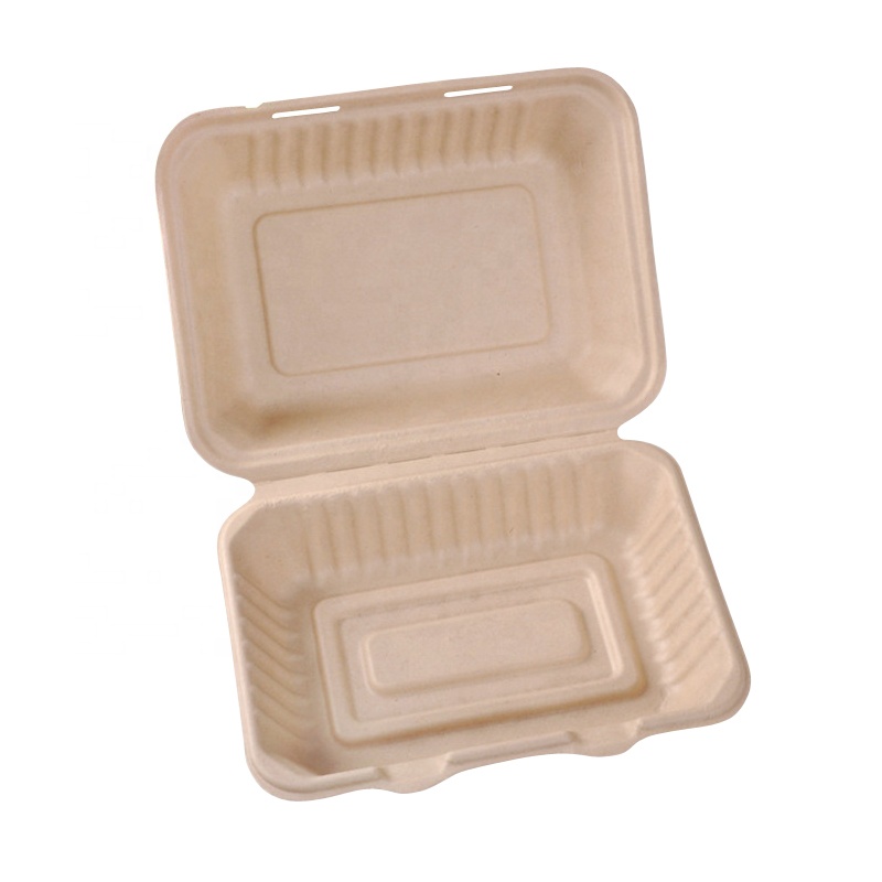 Biodegradable Compostable Safety Eco-Friendly Disposable Food Containers Box For Fast Food