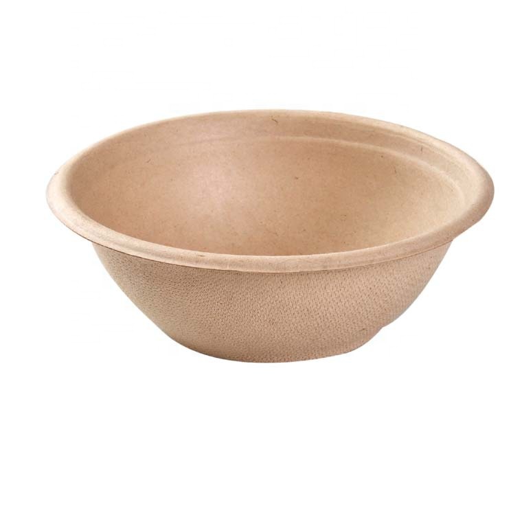 350ml Biodegradable Compostable Safety Eco-Friendly Bagasse Disposable Food Packaging Bowl