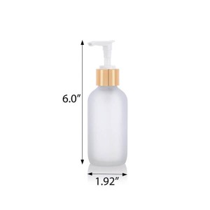 100 Empty Refillable Frosted Glass Pump Bottles Container F r Bath Shower Shampoo Hair-Conditioner Cleanser Makeup Liquids