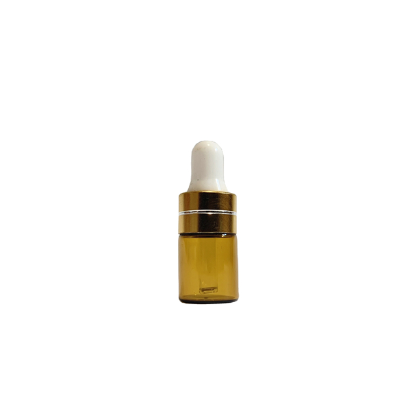 1ML Amber Glass Bottles with Glass Eye Dropper Dispenser for Sample Vial Small Essential Oil Bottle Featured Image