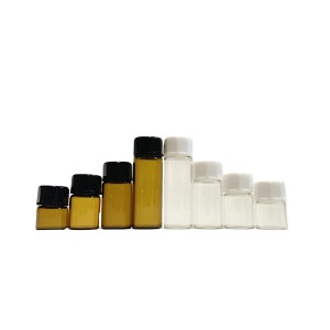 1ML Amber Glass Bottles with Glass Eye Dropper Dispenser for Sample Vial Small Essential Oil Bottle