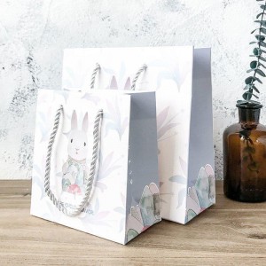 Custom printed Gift Paper Bags Tote Shopping Sq...