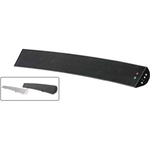 Curved Mini  Bluetooth 5.0 Computer Speaker, Wired/Wireless Computer Sound Bar, Mini Soundbar Speaker for PC/Cellphone/Tablets/Desktop, Aux Connection (SP-600X-11)
