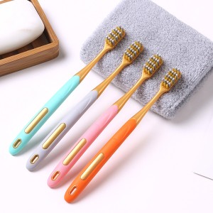 Charcoal spiral toothbrush antibacterial household