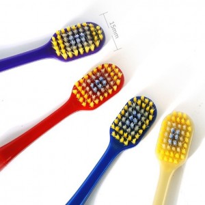 Soft bristled wide-head toothbrush