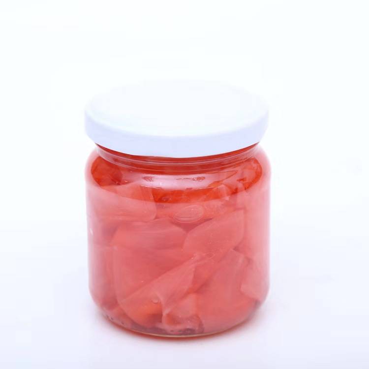 180-360G/glass bottle EU recipe Best Sale Pickled Ginger Sushi Sweet And Vinegar Seasoned Pickled Sushi Ginger