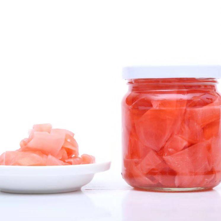 180-360G/glass bottle EU recipe chinese natural sweet and sour taste pickled ginger sushi