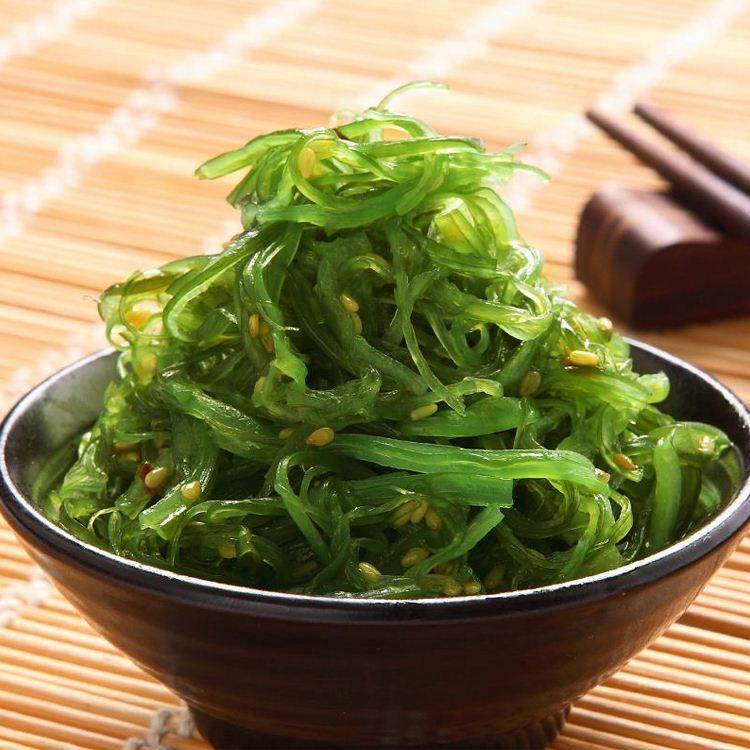 Wholesale seasoned seaweed salad wakame salad Japanese flavor hiyashi Frozen food wakame salad seaweed wakame