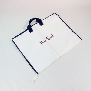 natural cotton personalised garment bag for dress shirt