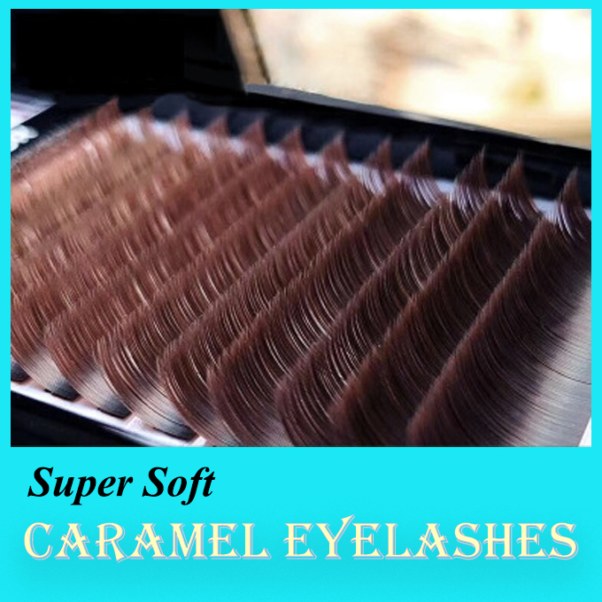 Caramel/Brown Color Lashes for Eyelash Extention Featured Image