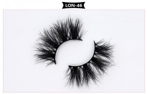 1Pair 5D Dramatic Real Mink Eyelashes  JM-LSH-LON Series
