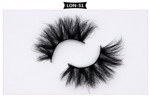 1Pair 5D Dramatic Real Mink Eyelashes  JM-LSH-LON Series